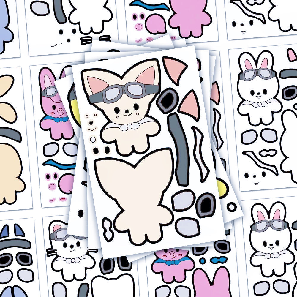 [062] SKZOO Playful Dress-Up Sticker Set