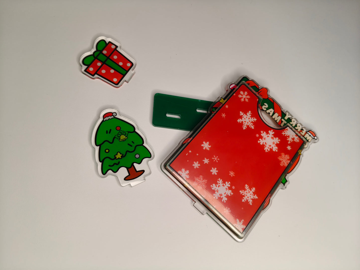 [070] Christmas Acrylic Photocard Stand — Bring Your Bias Into the Holiday Magic