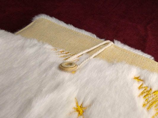 [071] A5 Christmas Photocard Binder Plush Snowy Cover with 20 Pages Festive Tree Design for Holiday Collections