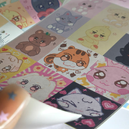 [080] ANITEEZ Fanart Sticker Pack — 118pcs K‑POP Cute Mini Stickers — Perfect for Phone Cases & Journals
