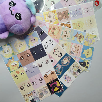 [080] ANITEEZ Fanart Sticker Pack — 118pcs K‑POP Cute Mini Stickers — Perfect for Phone Cases & Journals