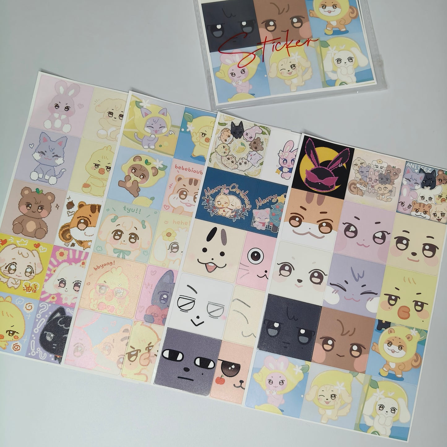 [080] ANITEEZ Fanart Sticker Pack — 118pcs K‑POP Cute Mini Stickers — Perfect for Phone Cases & Journals