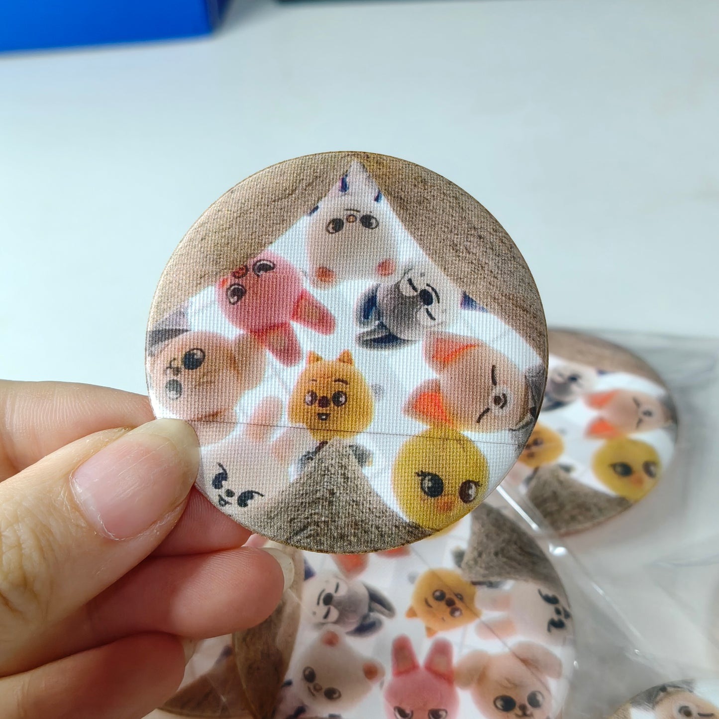 [108] SKZ Powder Puff (2 pcs) — Cute On-the-Go Touch-Up Companion