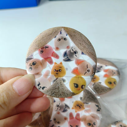 [108] SKZ Powder Puff (2 pcs) — Cute On-the-Go Touch-Up Companion