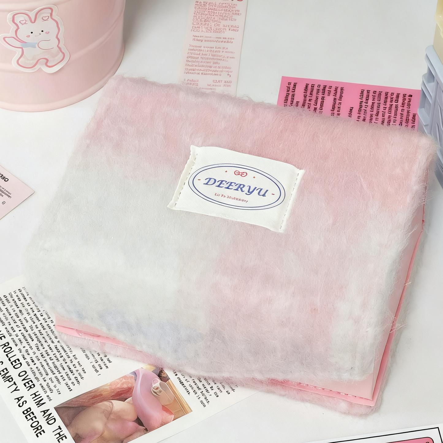[052] Cute Photocard Storage Box — Tweed & Plush Style -3 Versions