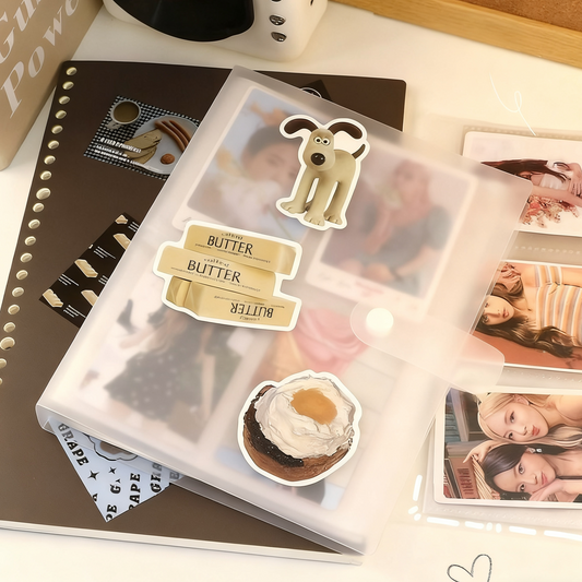 [055] A5 4-Pocket Album — Frosted Cover with Snap Button